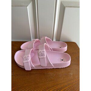 Shade & Shore Women's Double Strap Sandals Pink Size 10 Sku 2853